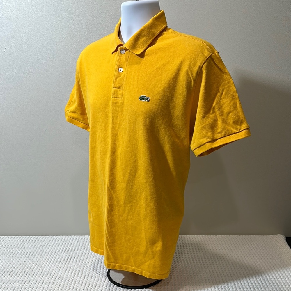 Lacoste Yellow Polo Shirt Classic Cotton Pique